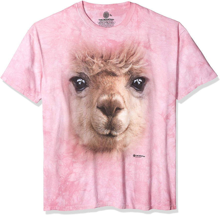 Big Face T shirt Alpaca Pink