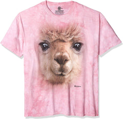 Big Face T shirt Alpaca Pink