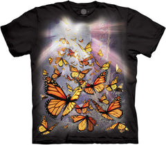 Men's Monarch Butterflies T Shirt Black