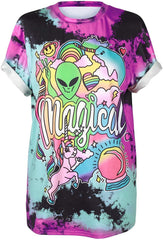 Street Style UFO Alien 3D Digital Print T Shirt Magical
