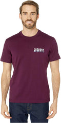Mens Short Sleeve Heavy Jersey 3D Regular Fit T Shirt Eggplant
