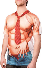 Men's 3D Photo Realistic Short Sleeve T Shirt Sexy Man Handling
