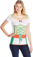 Women's Halloween 3D Photo Realistic Short Sleeve T Shirt Oktoberfest