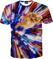 Unisex Collage Short Sleeve Crew Neck 3D Digital T Shirts Tees Y1625 26
