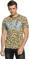 Mens Octopus Short Sleeve Cotton T Shirt Print Tee Casual Shirts Green