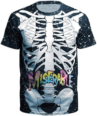 Street Style UFO Alien 3D Digital Print T Shirt Miserable xia