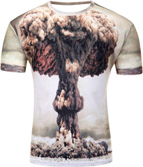 Men's Fashion 3D Print Hip Hop Style T Shirts Cool Creative Imagination Tee Explosion