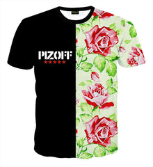 Unisex Collage Short Sleeve Crew Neck 3D Digital T Shirts Tees Al067 02