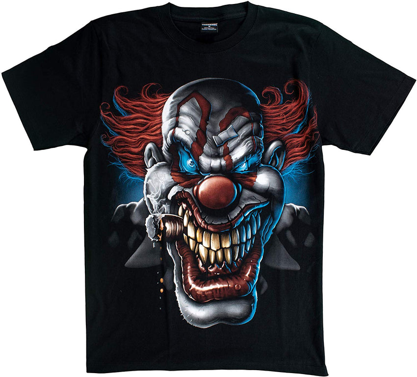 T Shirt Unisex Adult/Kids 3D Glow in Dark Animal Glitter Short Sleeves Family Sizes Joker1 With Cigarette