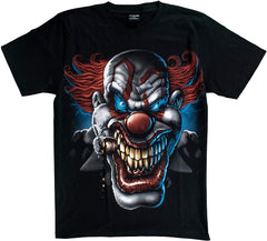 T Shirt Unisex Adult/Kids 3D Glow in Dark Animal Glitter Short Sleeves Family Sizes Joker1 With Cigarette