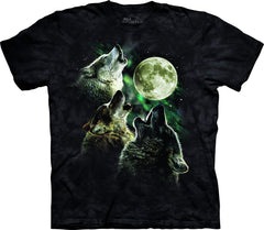 Men's Three Wolf Moon Short Sleeve Tee Black