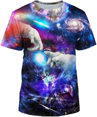 Unisex 3D Realistic Printed Casual Short Sleeve T Shirts Blue20