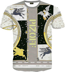 Unisex Collage Short Sleeve Crew Neck 3D Digital T Shirts Tees Al067 06