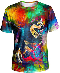 Unisex 3D Graphic T Shirt Colorful Design Short Sleeve Crewneck Digital Tee for Young Design32