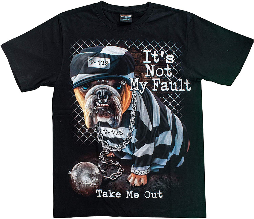 T Shirt Unisex Adult/Kids 3D Glow in Dark Animal Glitter Short Sleeves Family Sizes Dog1 Take Me Out