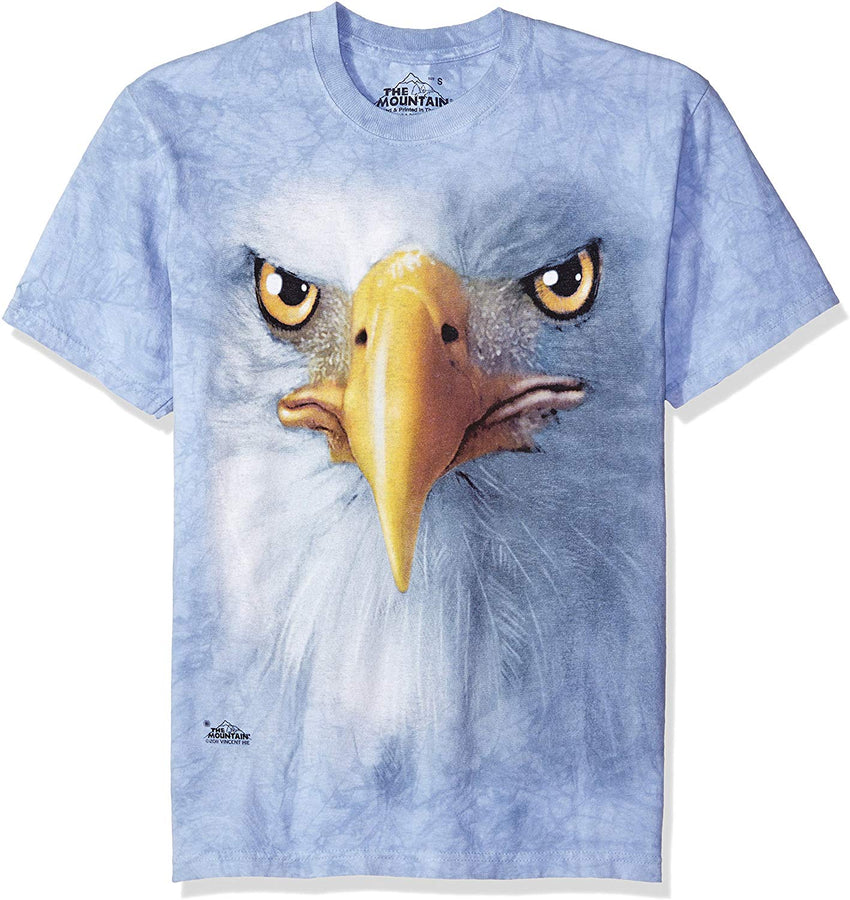 Men's Eagle Face Adult Tee Blue