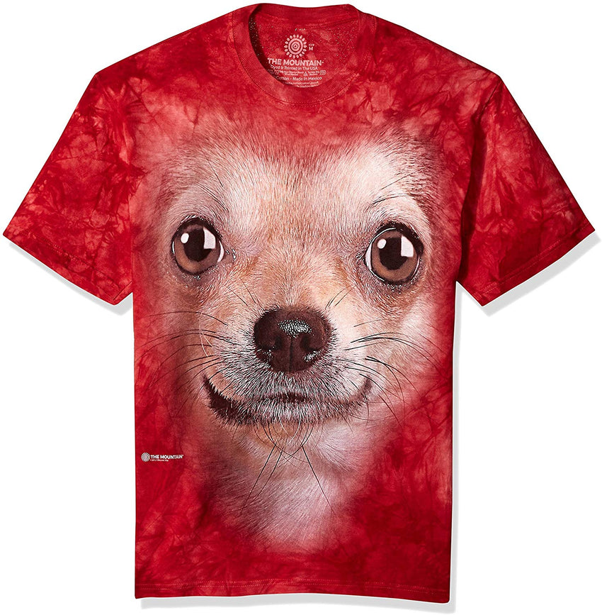 Chihuahua Face T shirt Red