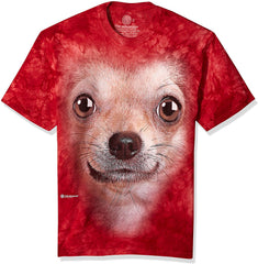 Chihuahua Face T shirt Red