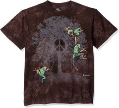 Peace Tree Frog T Shirt Men&rsquo;s Short Sleeve Black