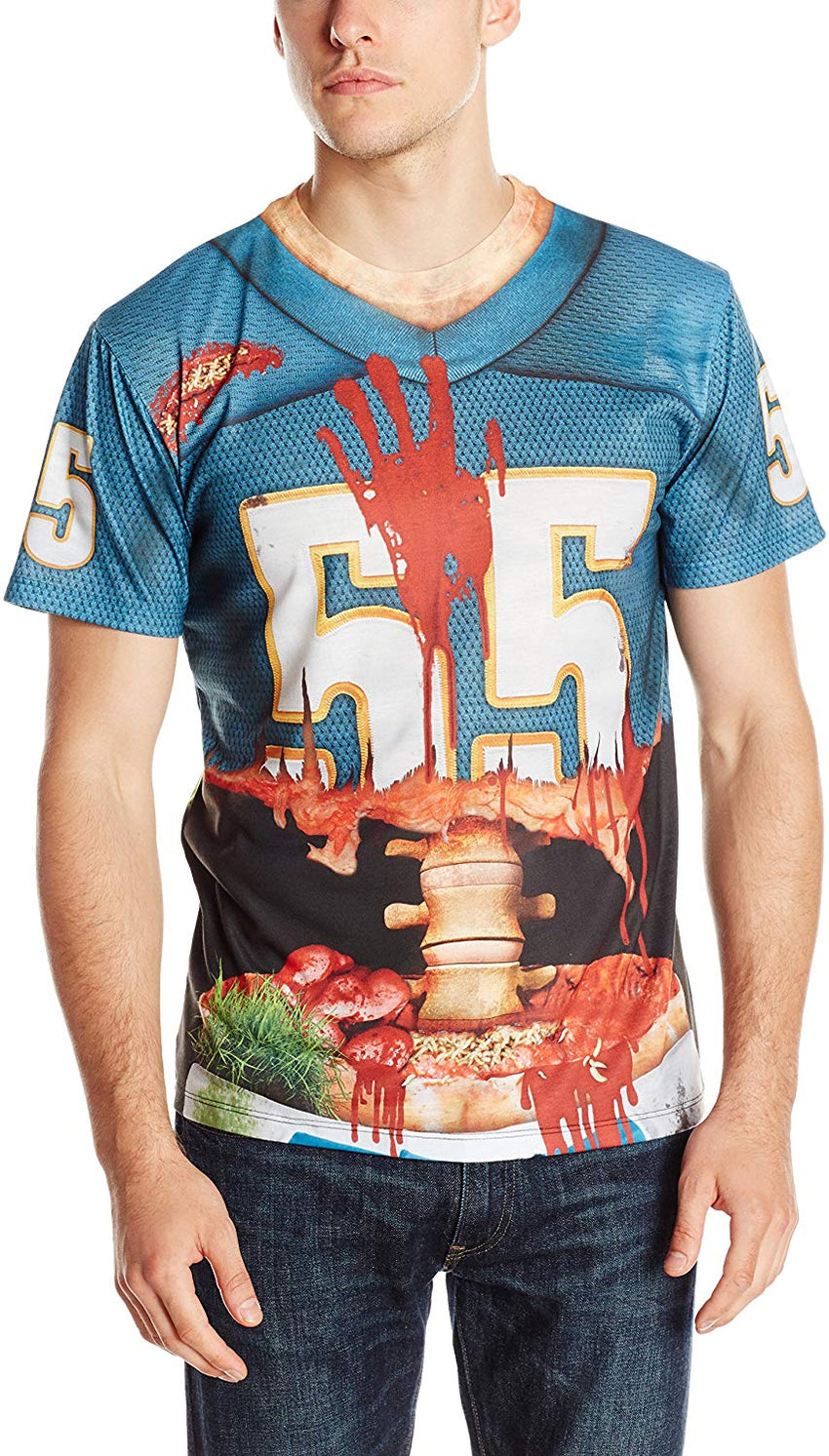Men's Halloween 3D Photo Realistic Short Sleeve T Shirt Zombie Football