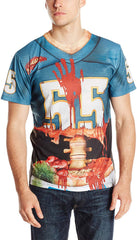Men's Halloween 3D Photo Realistic Short Sleeve T Shirt Zombie Football