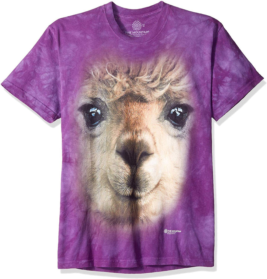 Big Face T shirt Alpaca Purple