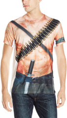 Men's Halloween 3D Photo Realistic Short Sleeve T Shirt Combat