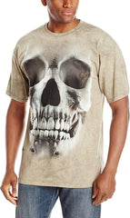 Big Face T shirt Skull T Shirt Green