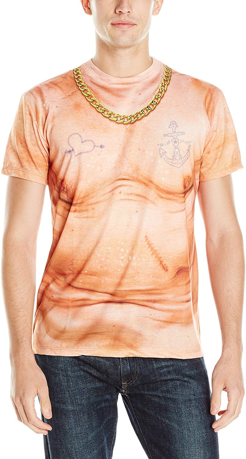 Men's Halloween 3D Photo Realistic Short Sleeve T Shirt Over the Hill