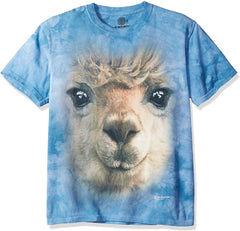 Big Face T shirt Alpaca Blue