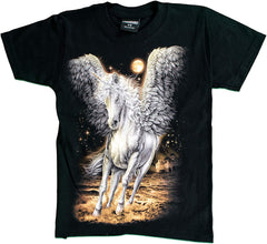 T Shirt Unisex Adult/Kids 3D Glow in Dark Animal Glitter Short Sleeves Family Sizes Unicorn 1