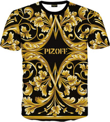 Unisex Collage Short Sleeve Crew Neck 3D Digital T Shirts Tees Al067 11