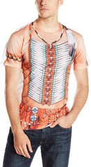 Men's Halloween 3D Photo Realistic Short Sleeve T Shirt Big Chief