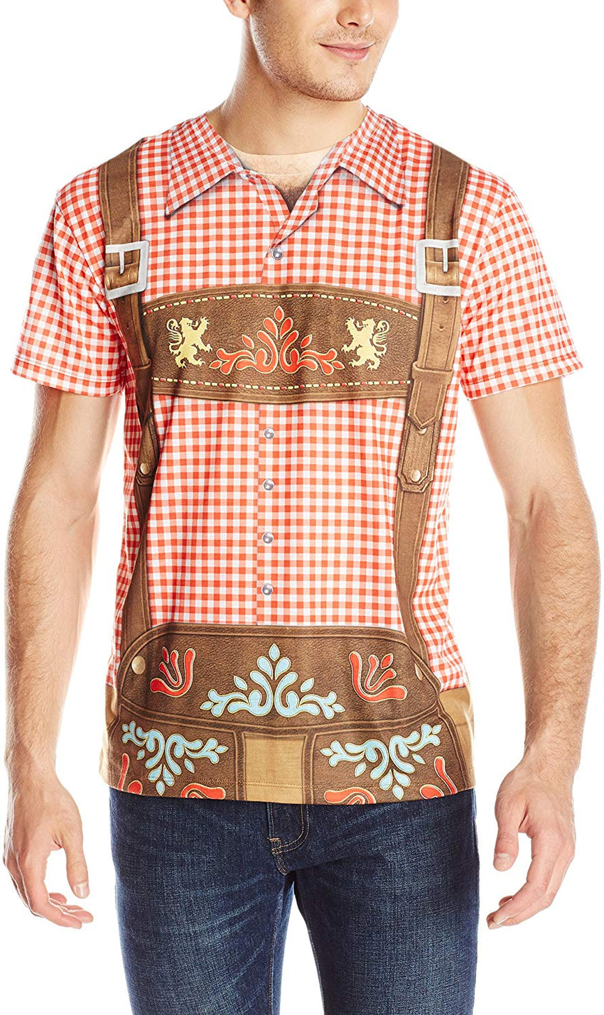 Men's 3D Photo Realistic Short Sleeve T Shirt Oktoberfest