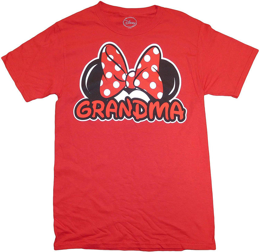 Minnie Mouse Women's Grandma T Shirt Red