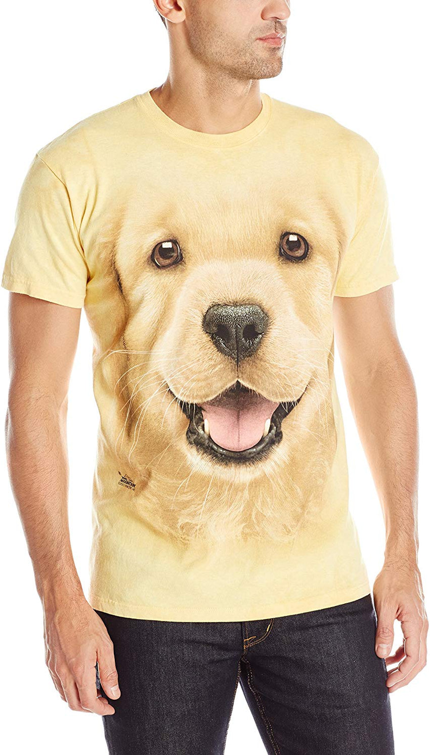 Big Face T shirt Yellow T Shirt Yellow