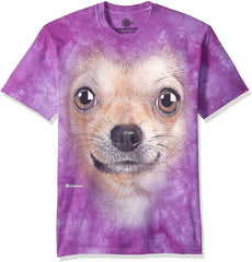 Chihuahua Face T shirt Purple