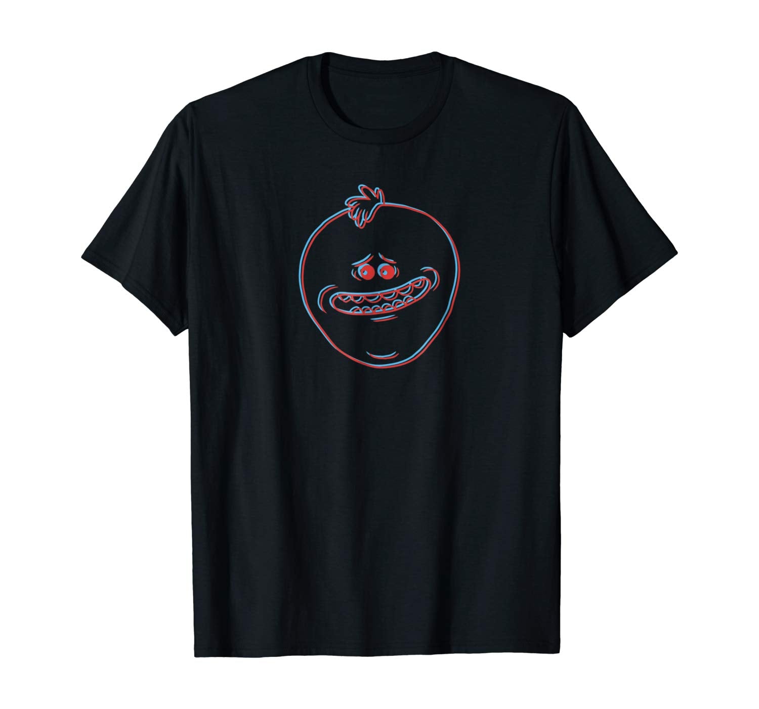 Unisex x Rick and Morty 3D Meeseeks T shirt Black