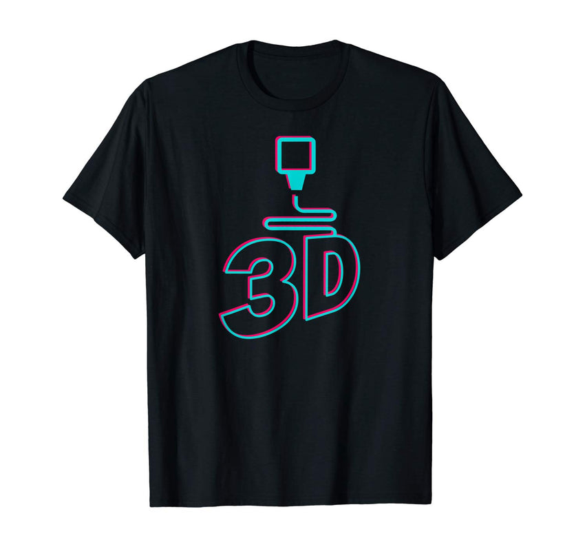 3D Printing Geek Filament 3D Printer Tech Gift Idea T Shirt Black