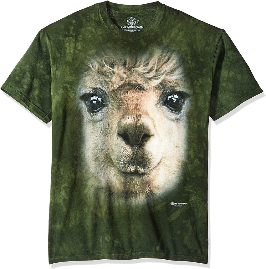 Big Face T shirt Alpaca Green