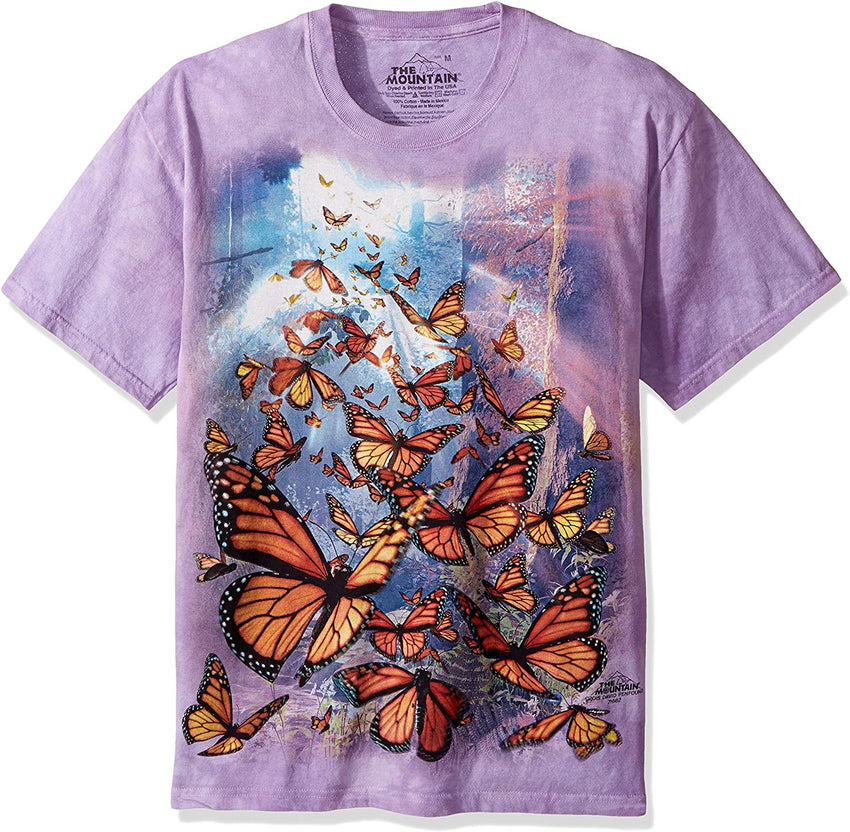 Men's Monarch Butterflies T Shirt Purple